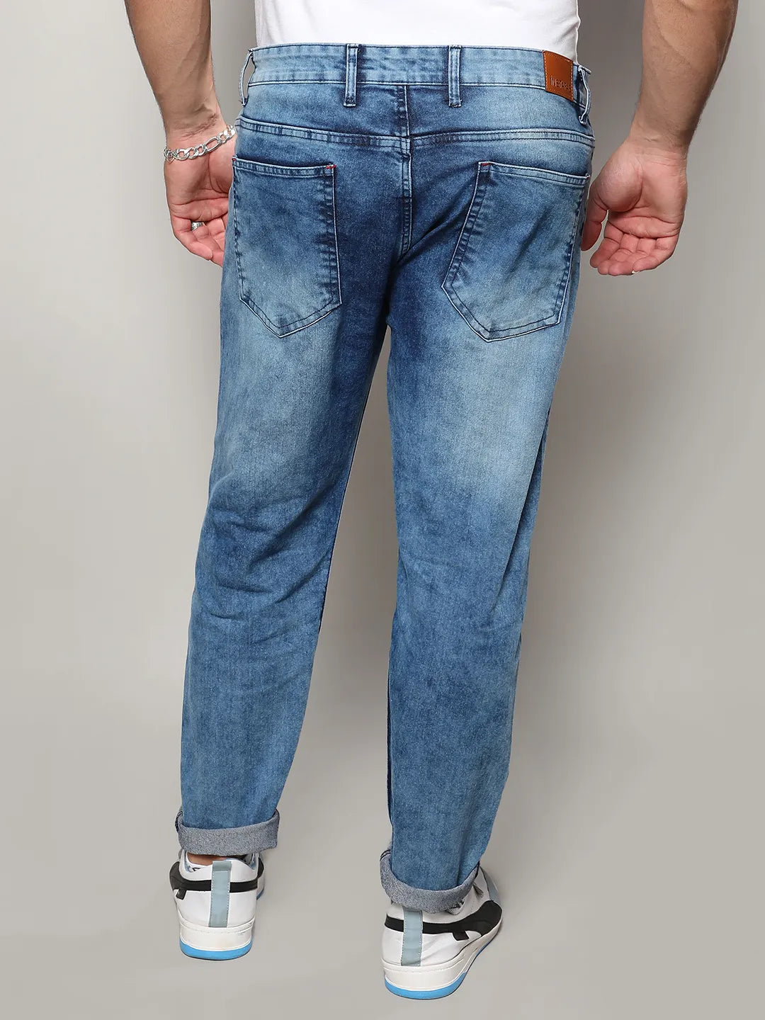 Solid Casual Denim Jeans