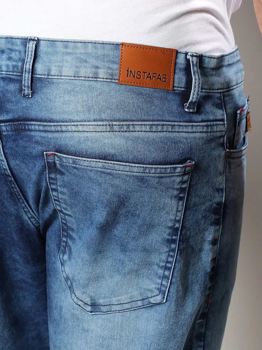 Solid Casual Denim Jeans