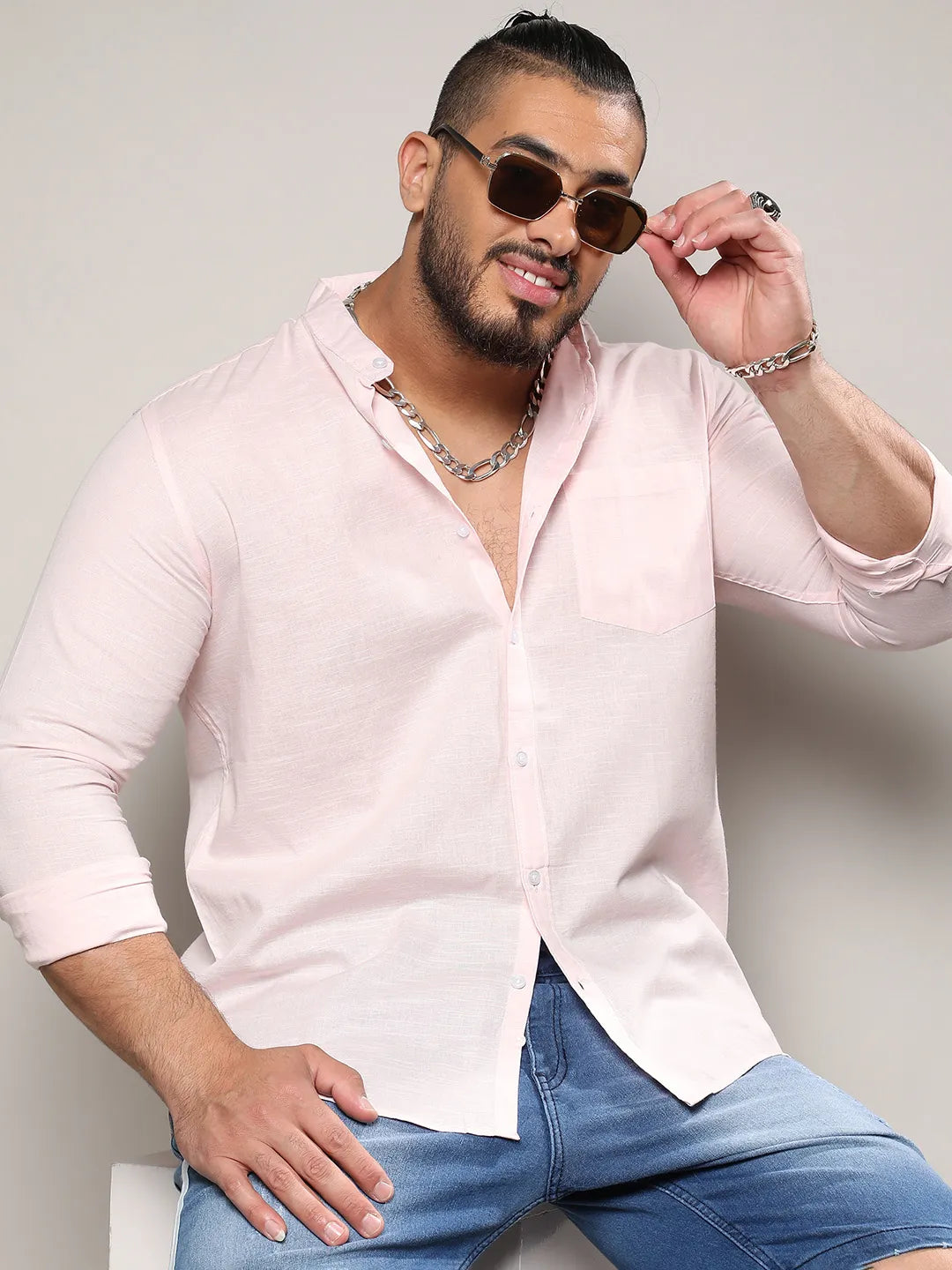 Solid Full Sleeve Casual Shirt