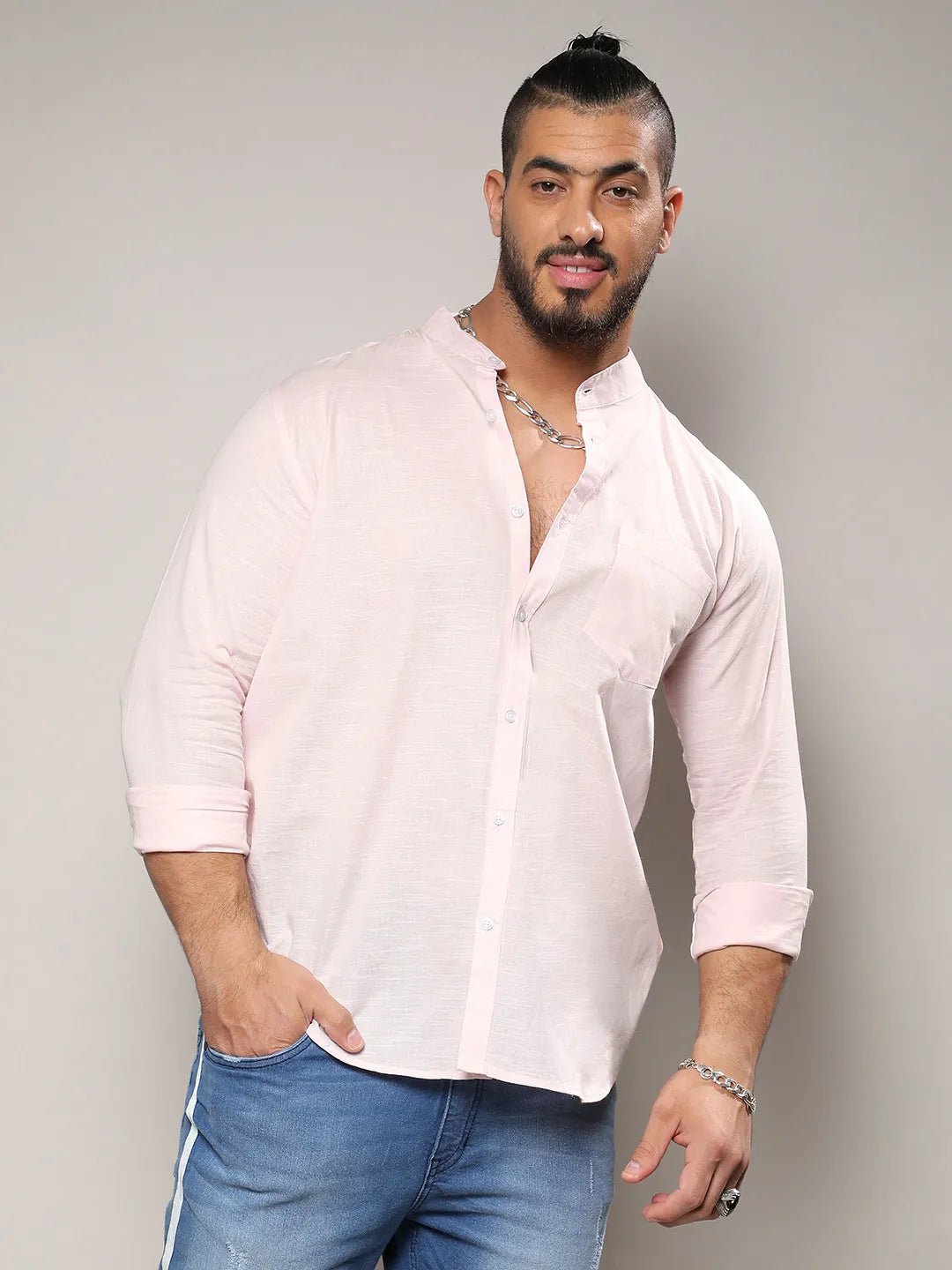 Solid Full Sleeve Casual Shirt