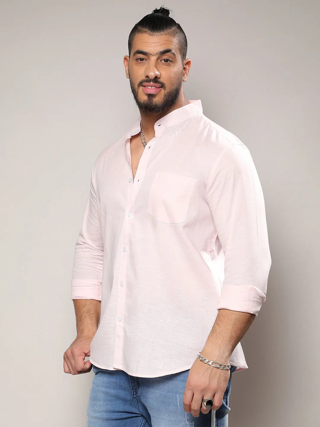 Solid Full Sleeve Casual Shirt