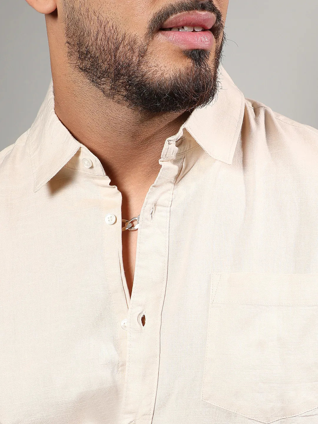 Solid Full Sleeve Casual Shirt