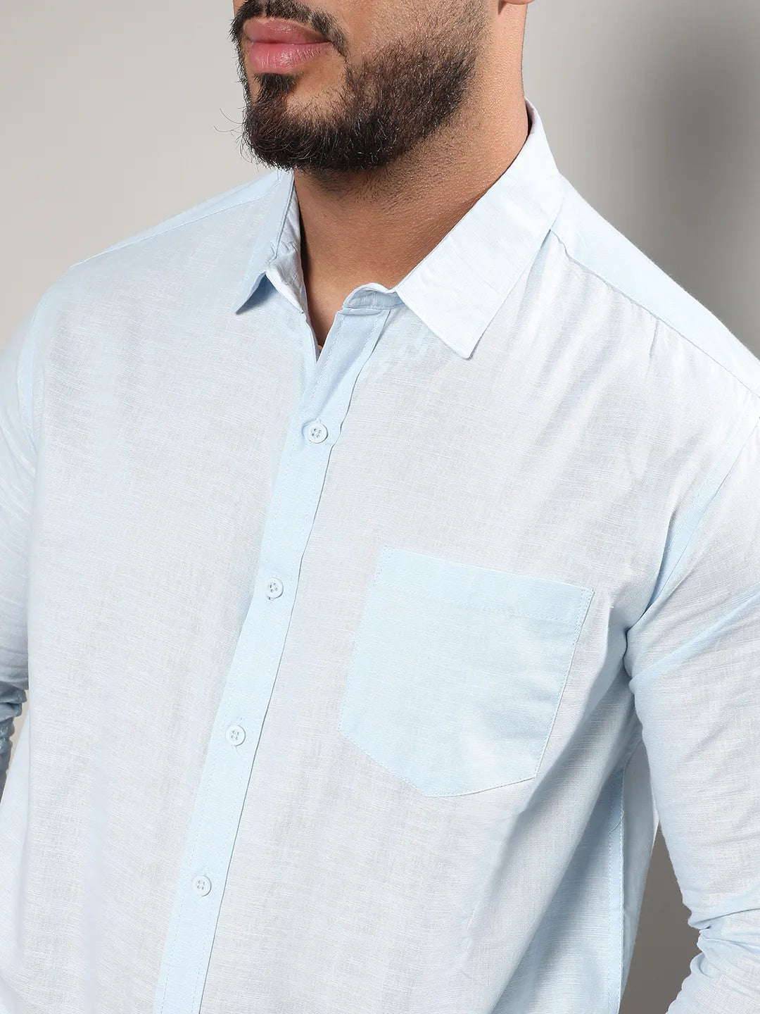 Solid Full Sleeve Casual Shirt