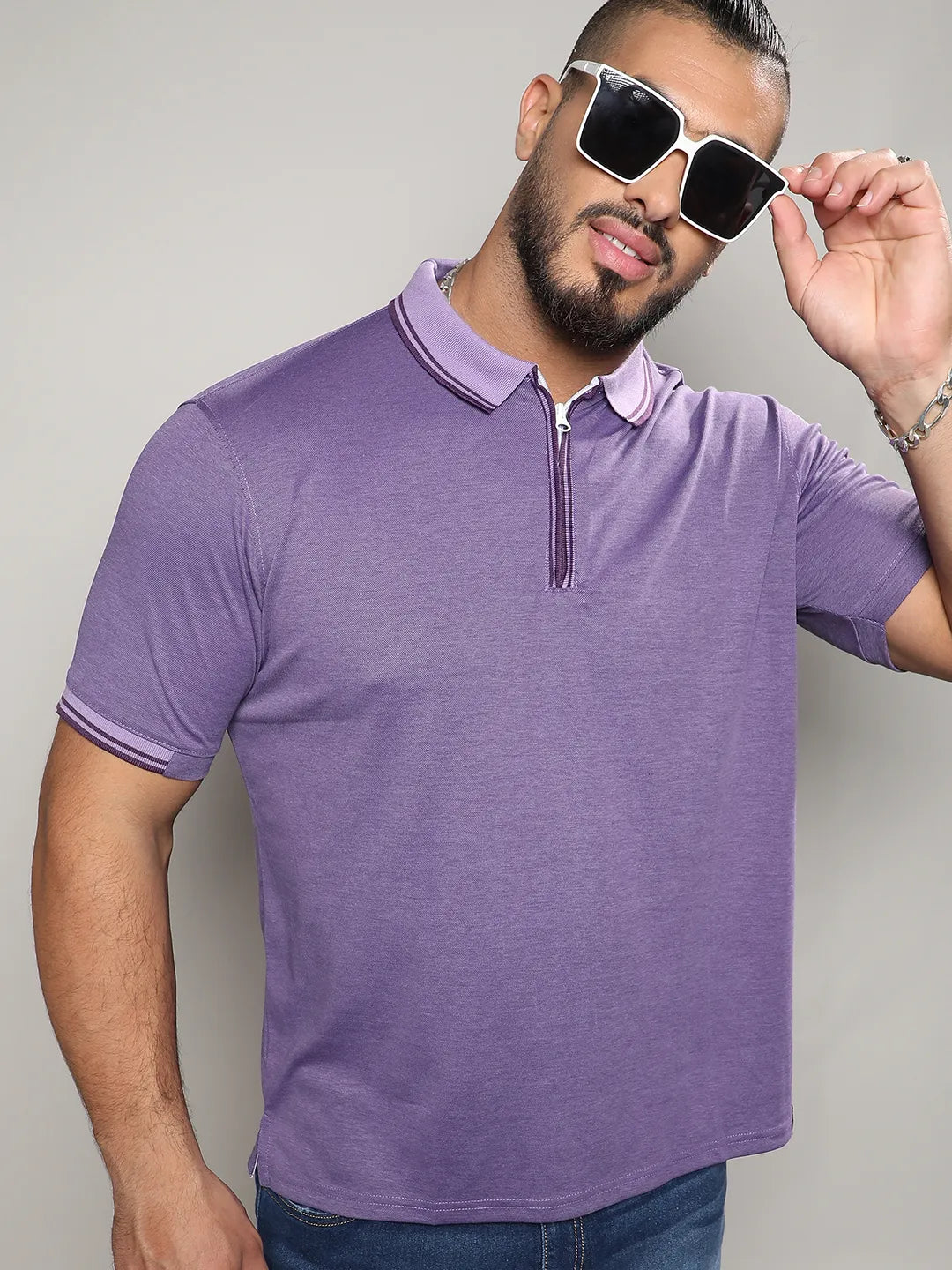 Solid Half Sleeve Casual T-Shirt