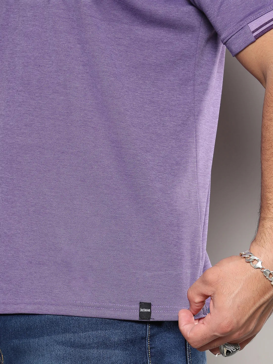 Solid Half Sleeve Casual T-Shirt
