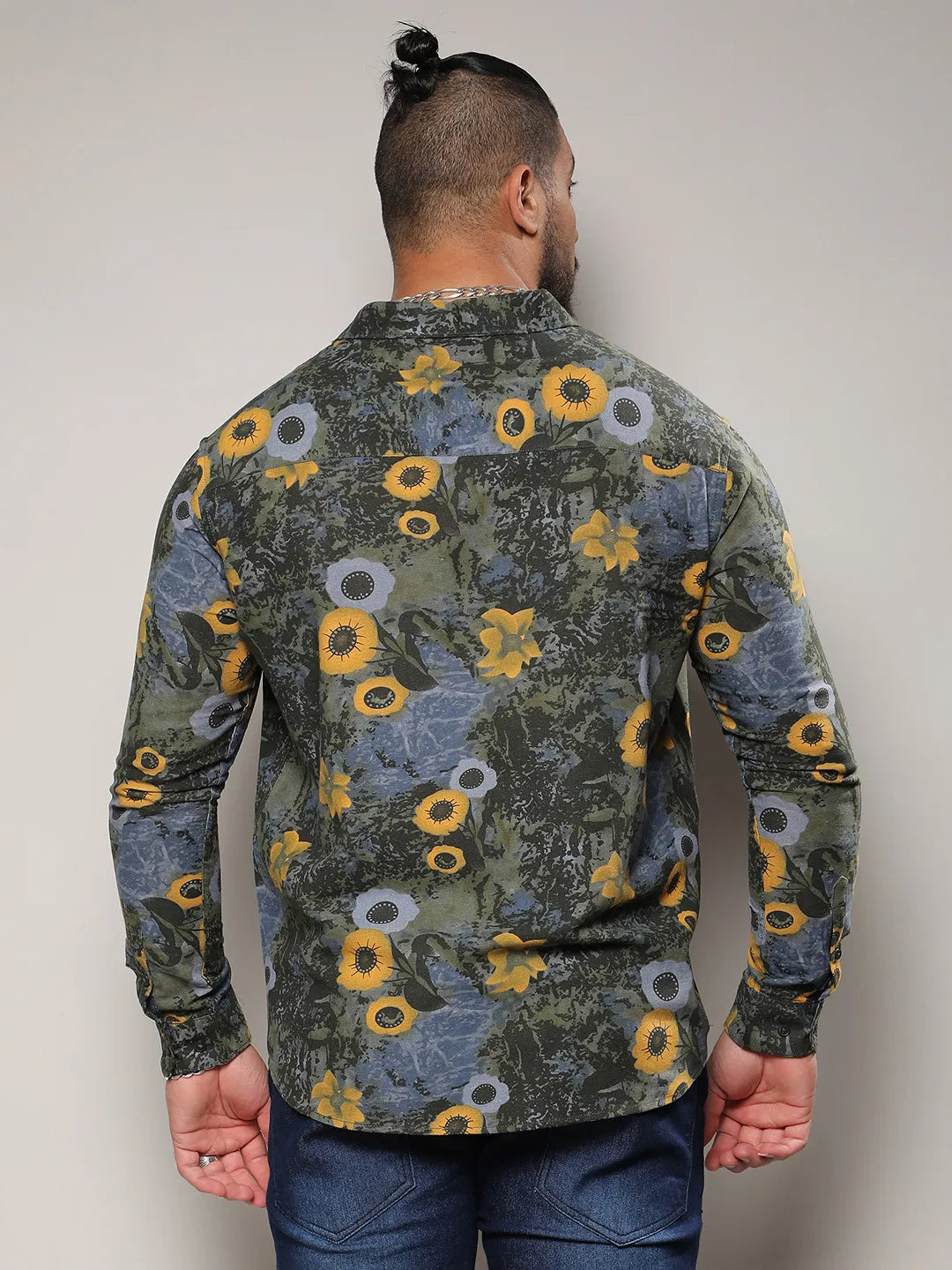 Multicolour Botanical Abstract Shirt