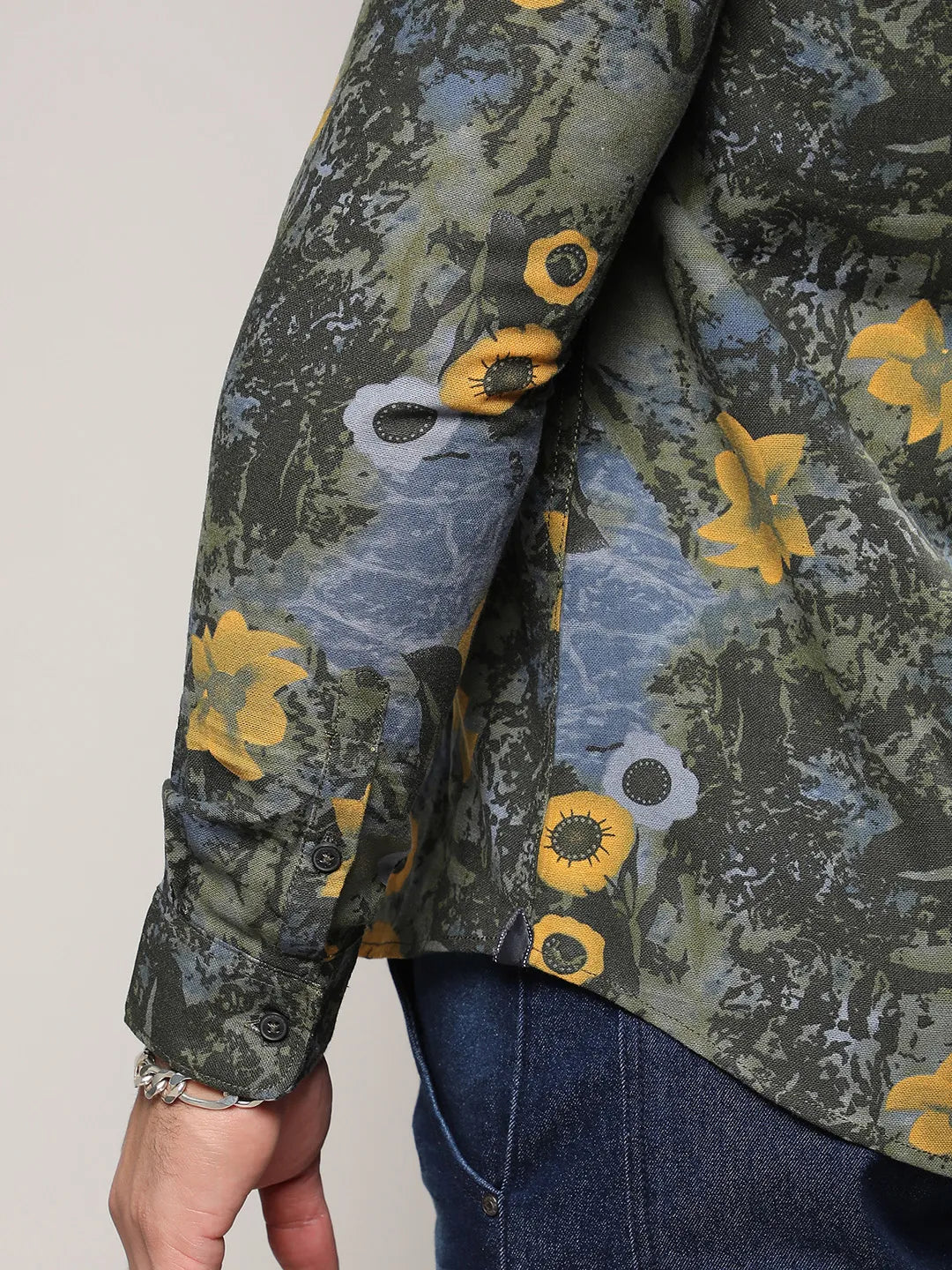 Multicolour Botanical Abstract Shirt