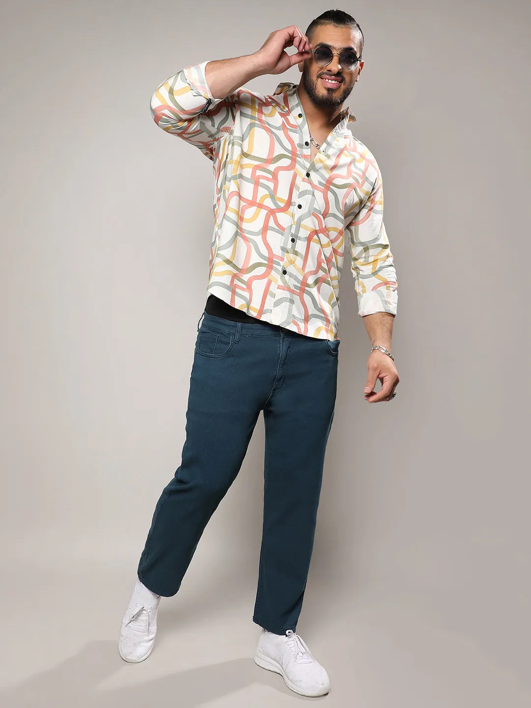 Multicolour Flowing Vines Shirt