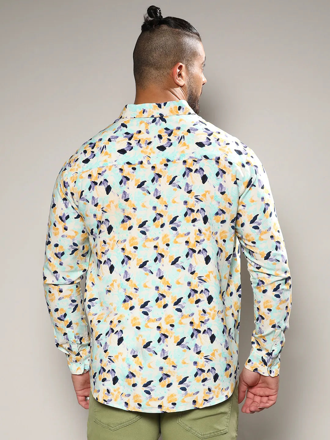 Multicolour Leaf Strokes Shirt