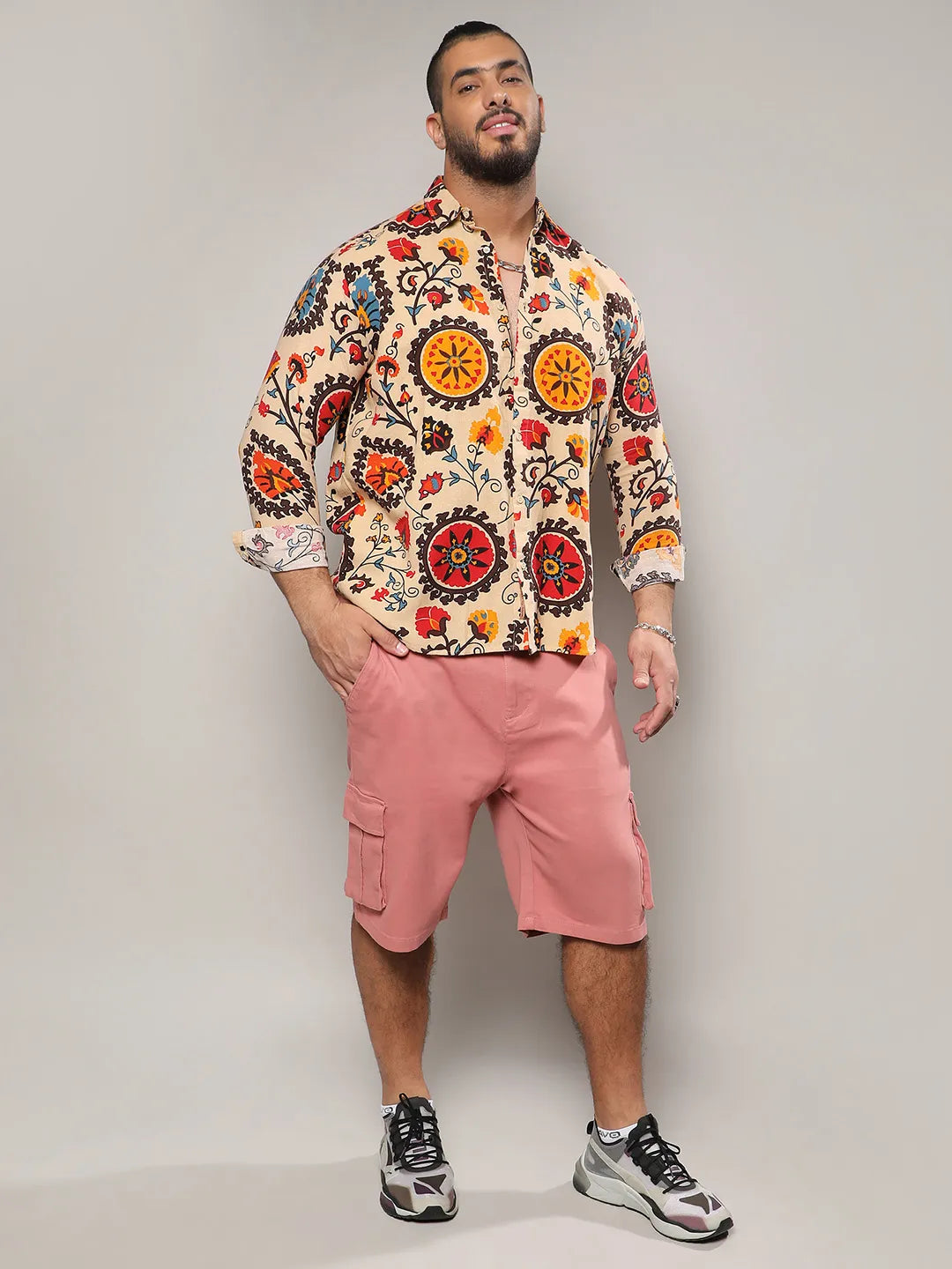Multicolour Retro Blossom Shirt