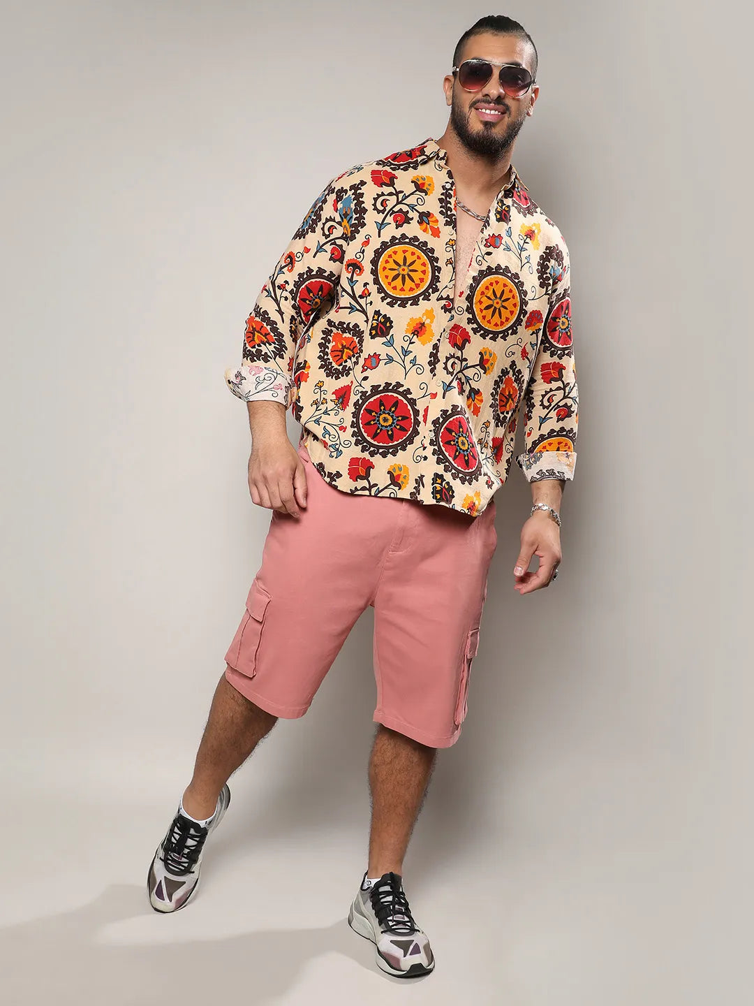 Multicolour Retro Blossom Shirt