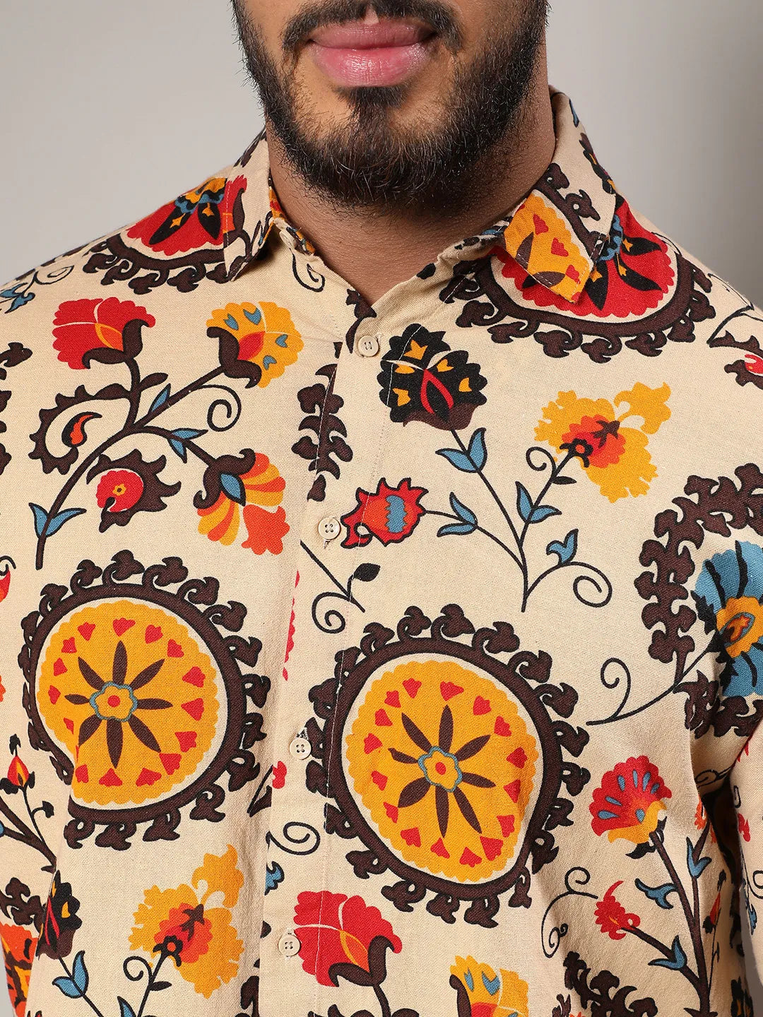 Multicolour Retro Blossom Shirt