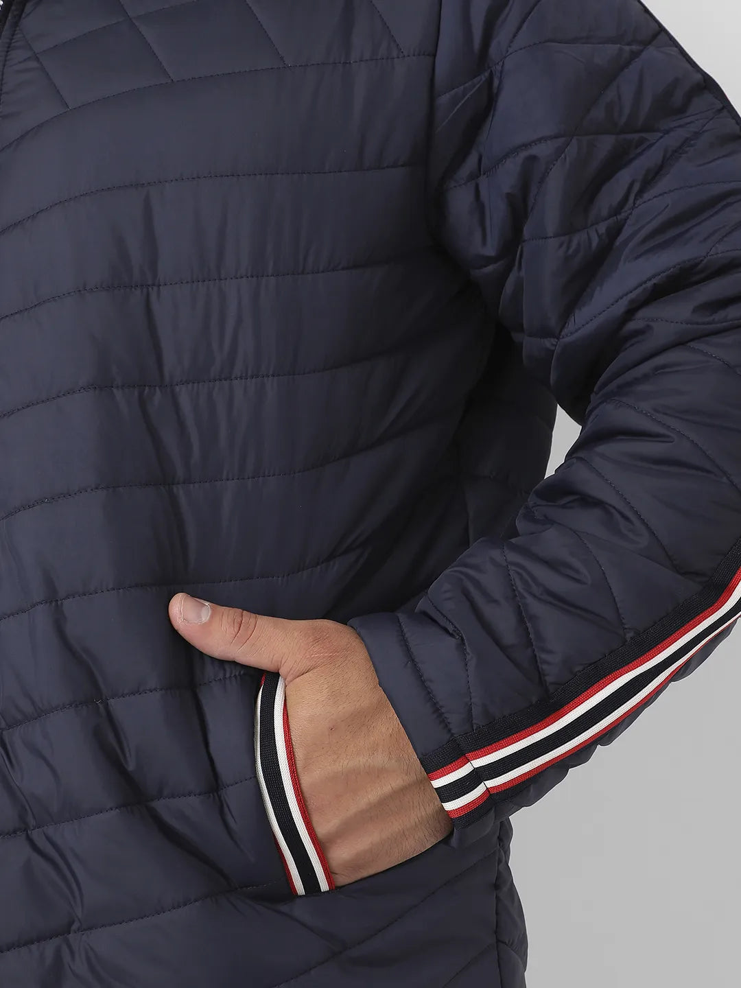 Navy Blue Puffer Jacket