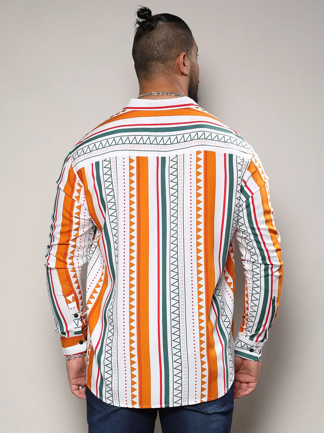 Multicolour Geometrical Print Shirt