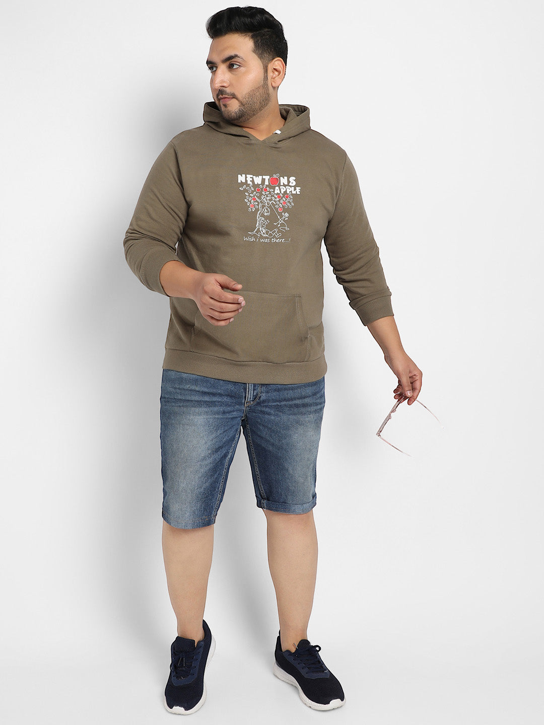 Olive Green Newton'S Apple Hoodie