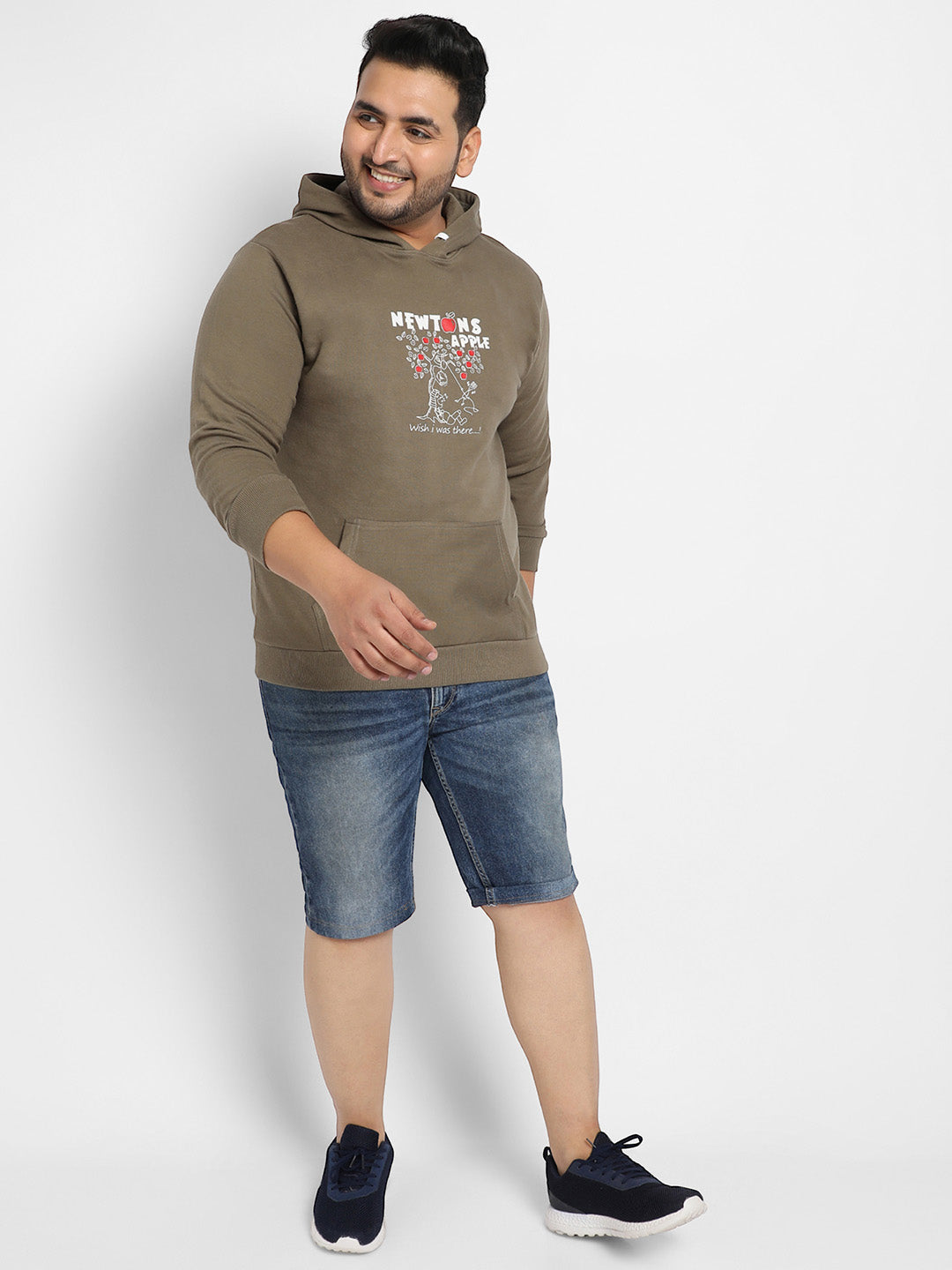 Olive Green Newton'S Apple Hoodie