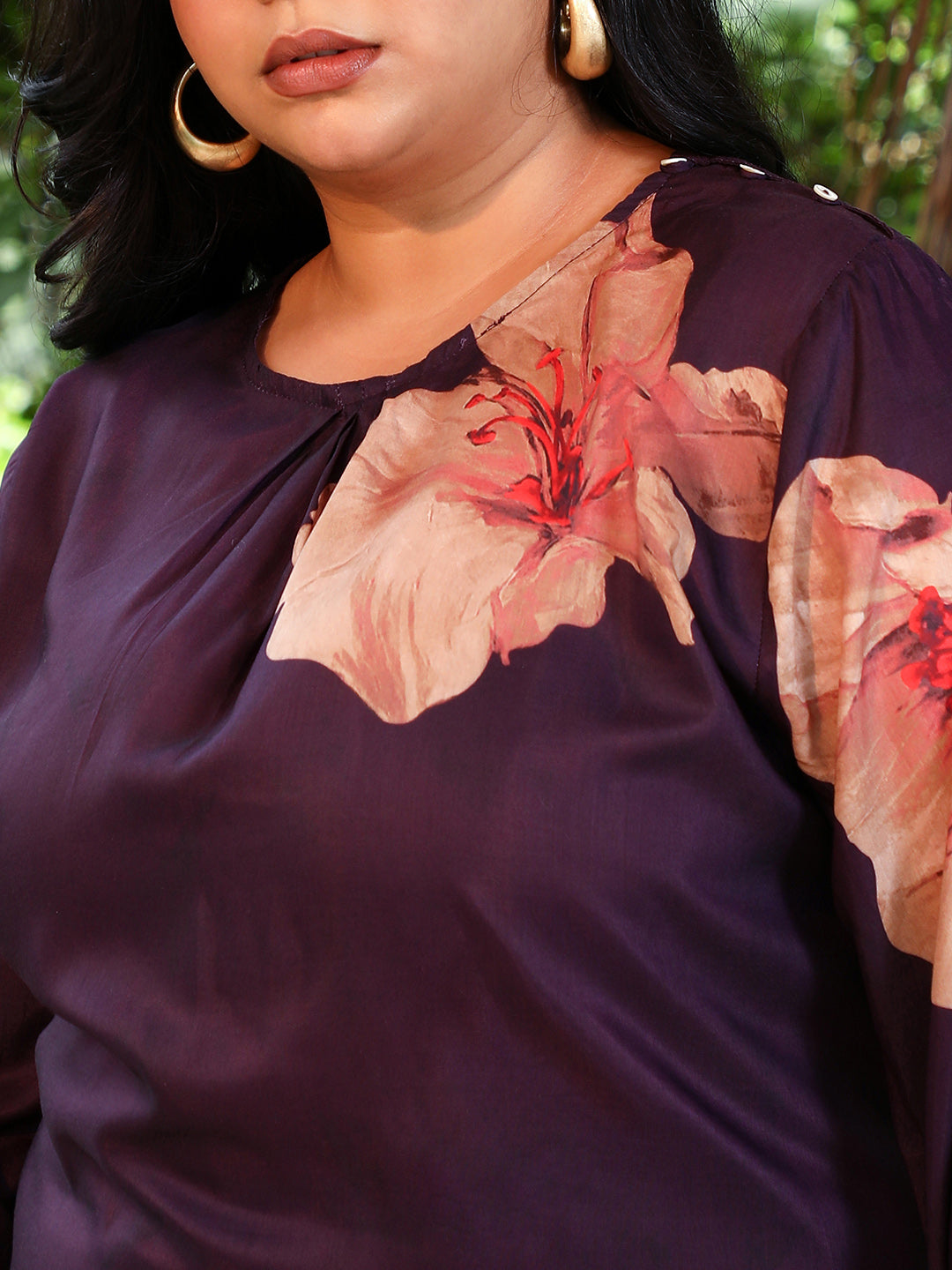 Poppy Flora Kurti With Trousers
