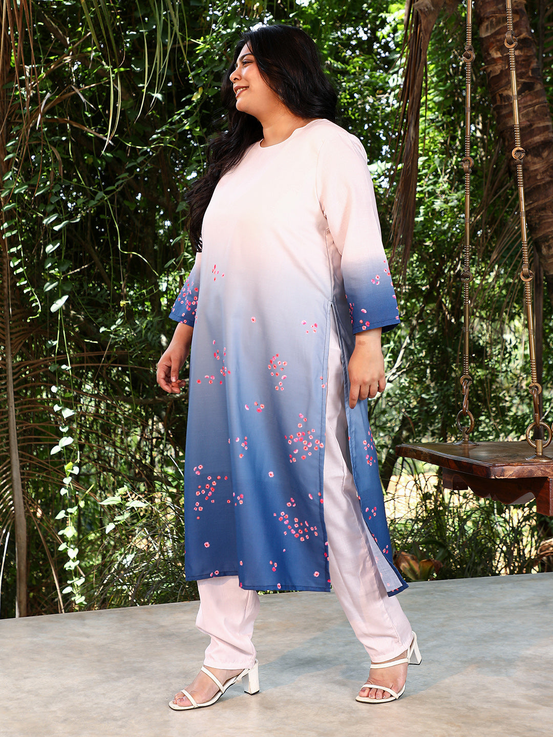 Ombre Floret Kurta Set