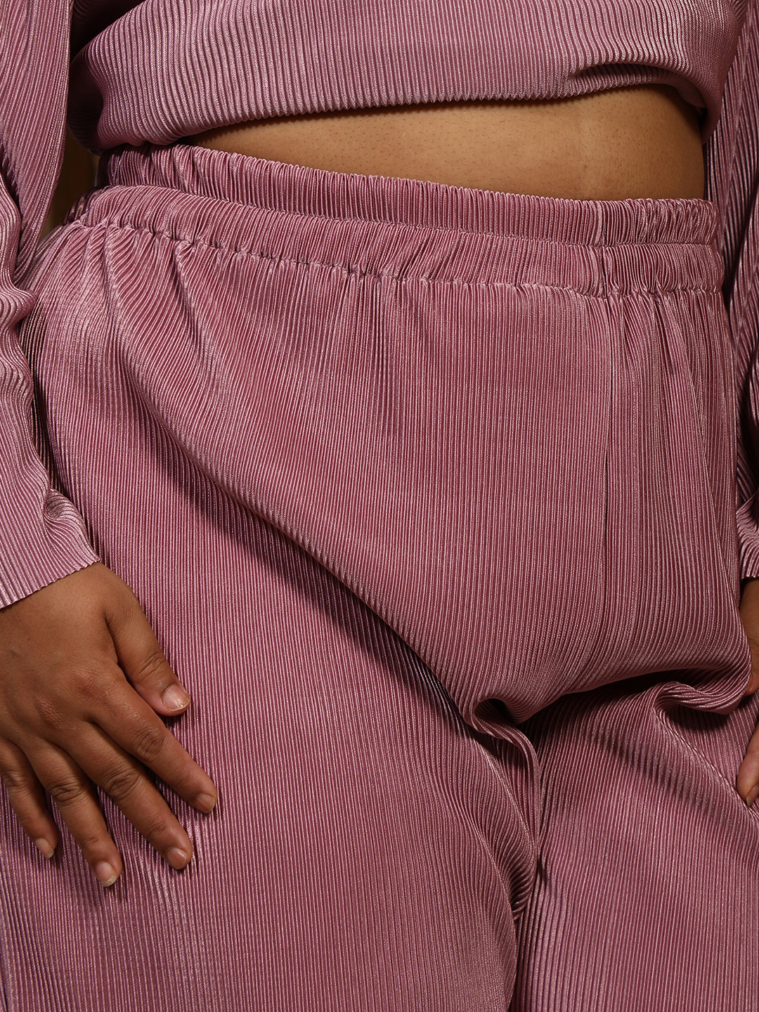 Panel-Striped Kaftan Kurta Set