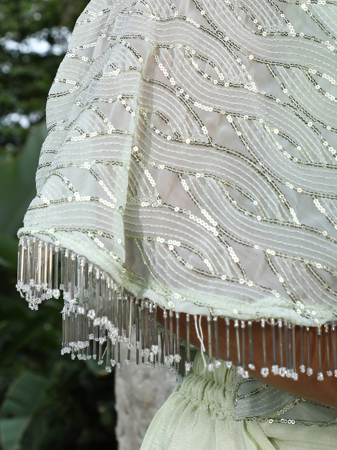 Bijou Cape Pre-Draped Saree