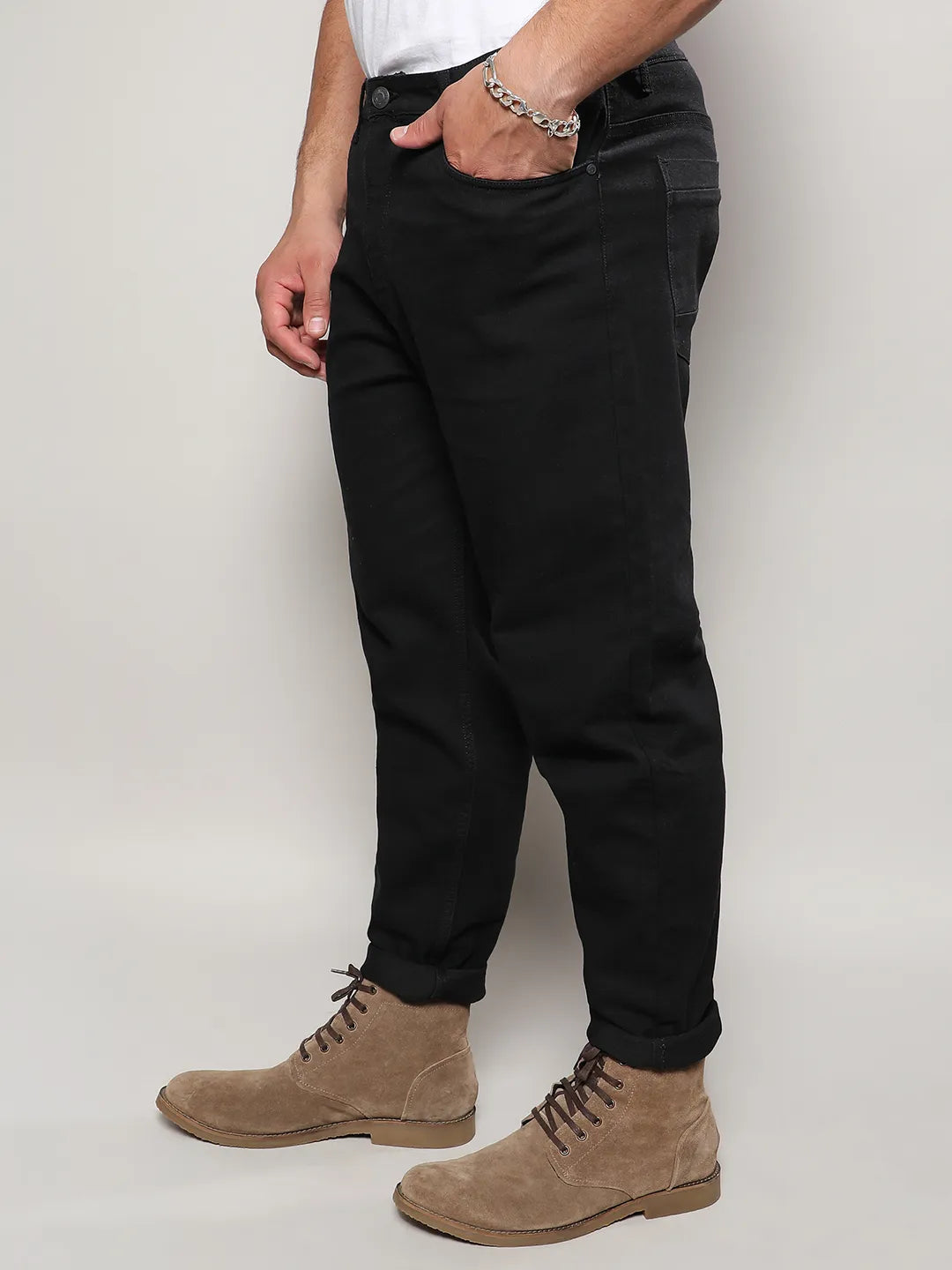 Solid Casual Denim Jeans