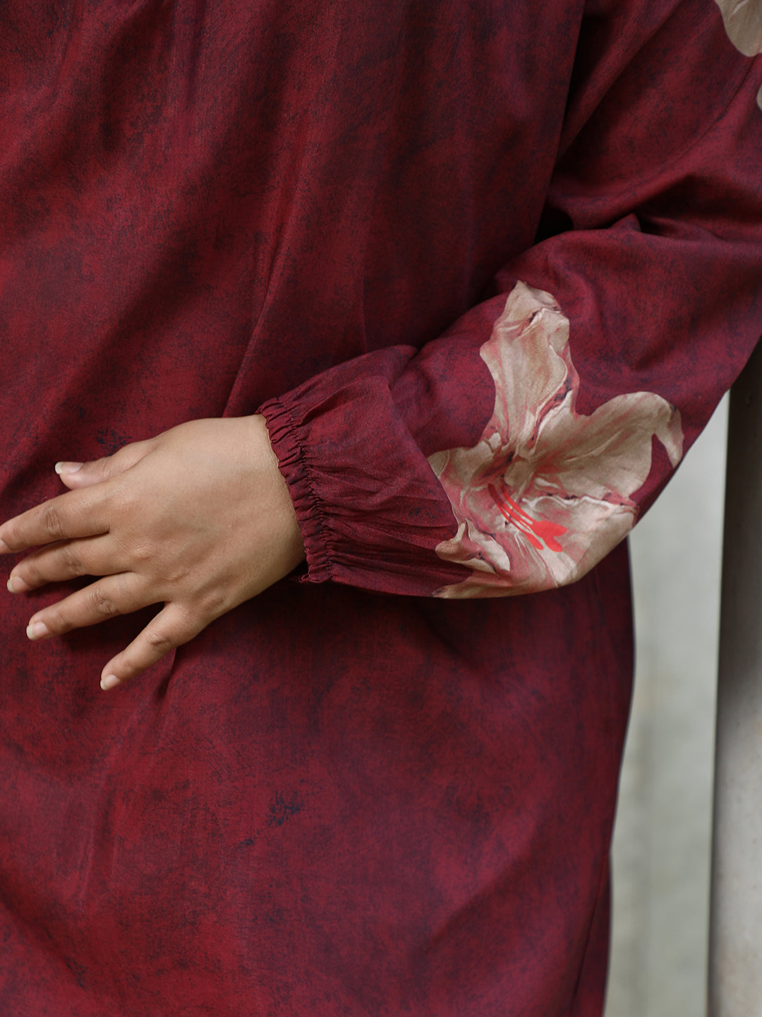 Poppy Flora Kurti With Trousers