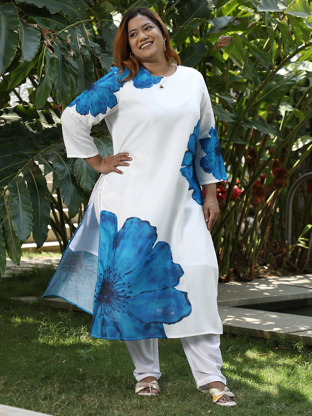 Primrose Flora Kurta With Trousers