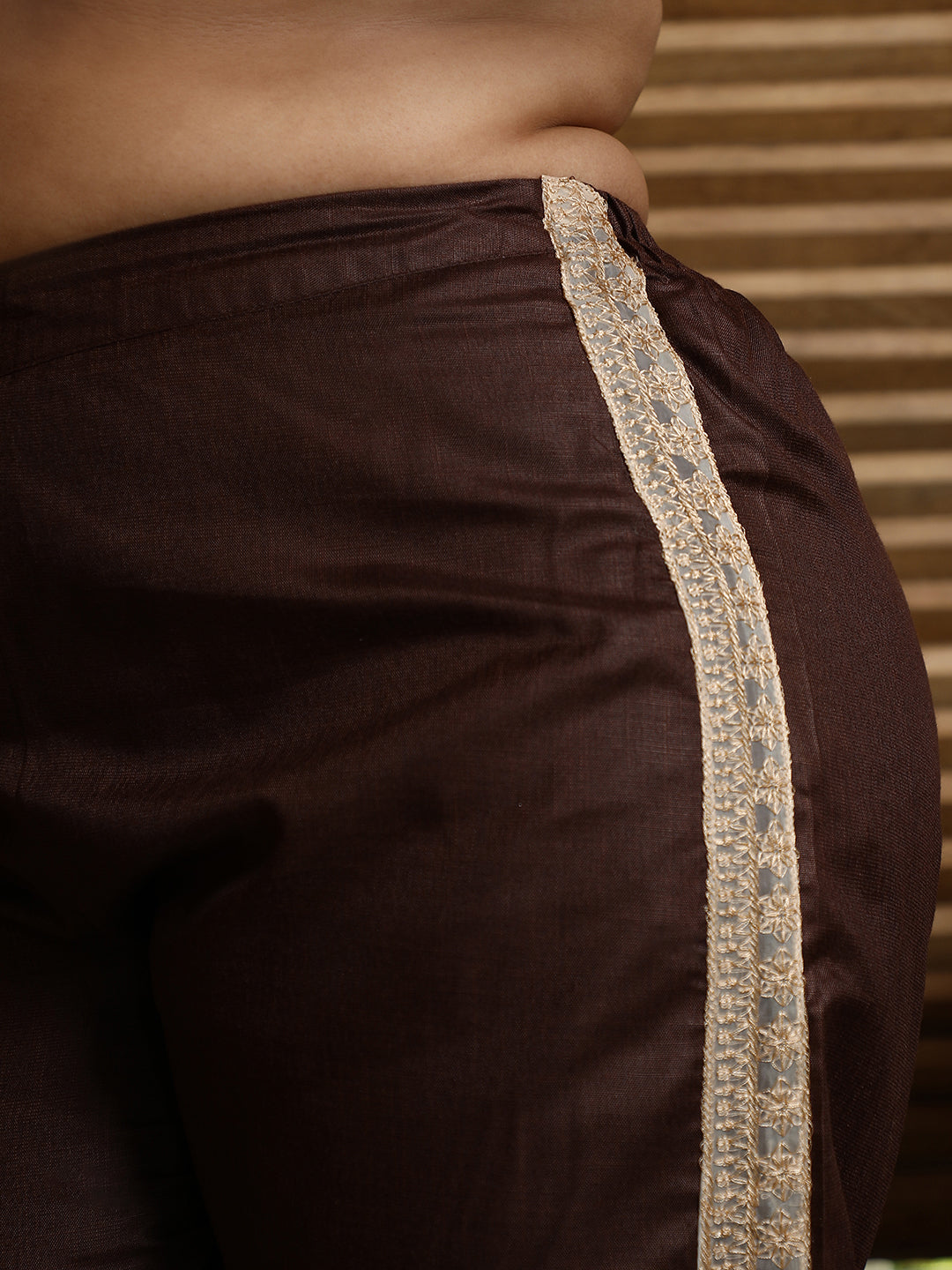 Schiffli-Block Kurta Set