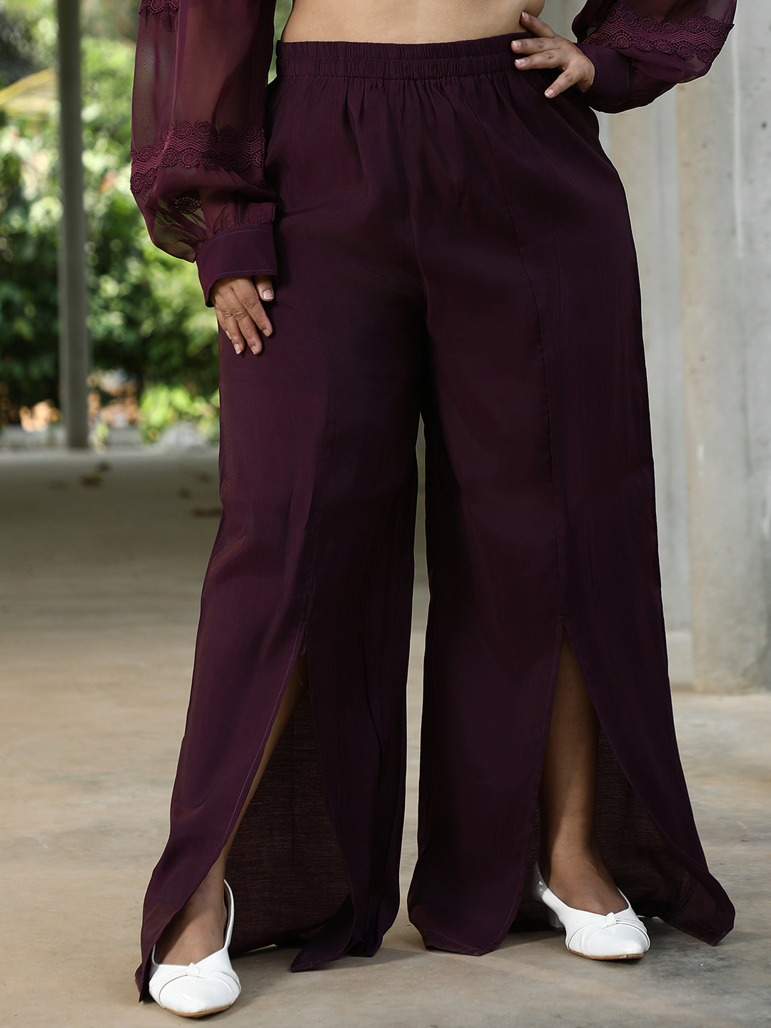 Solid Flared Kurta Set