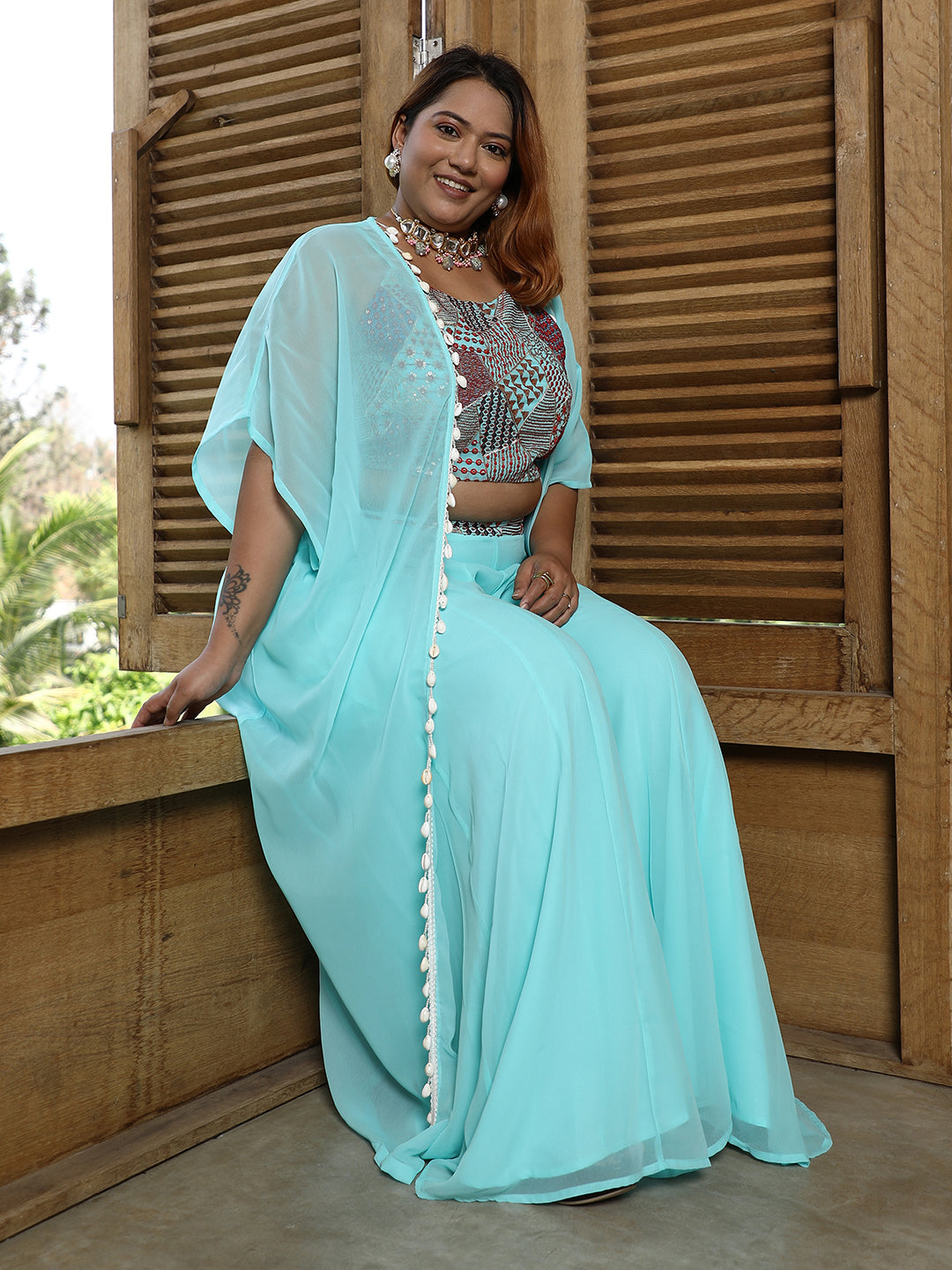 Block Flared Co-Ord Set