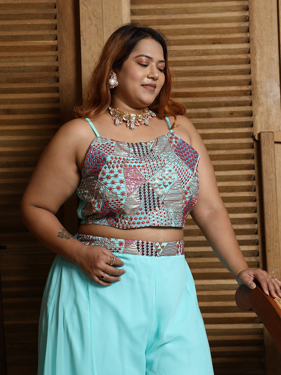 Block Flared Co-Ord Set