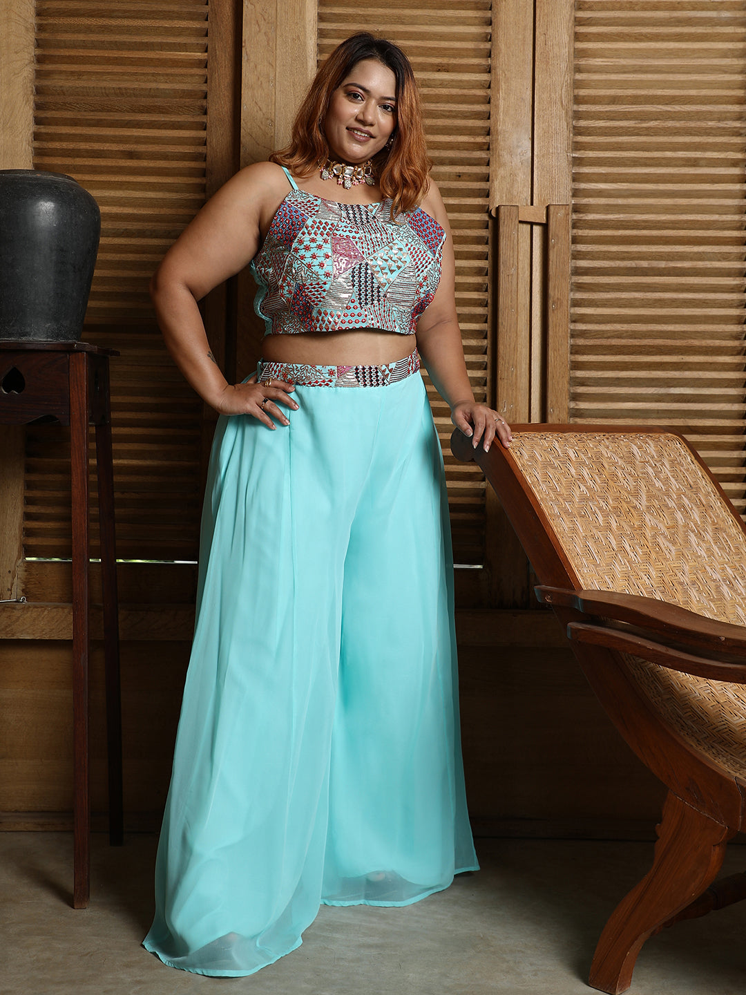 Block Flared Co-Ord Set