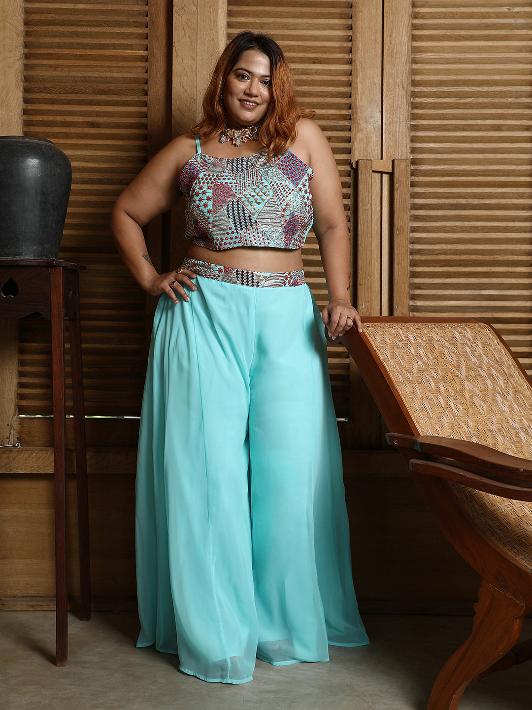 Block Flared Co-Ord Set
