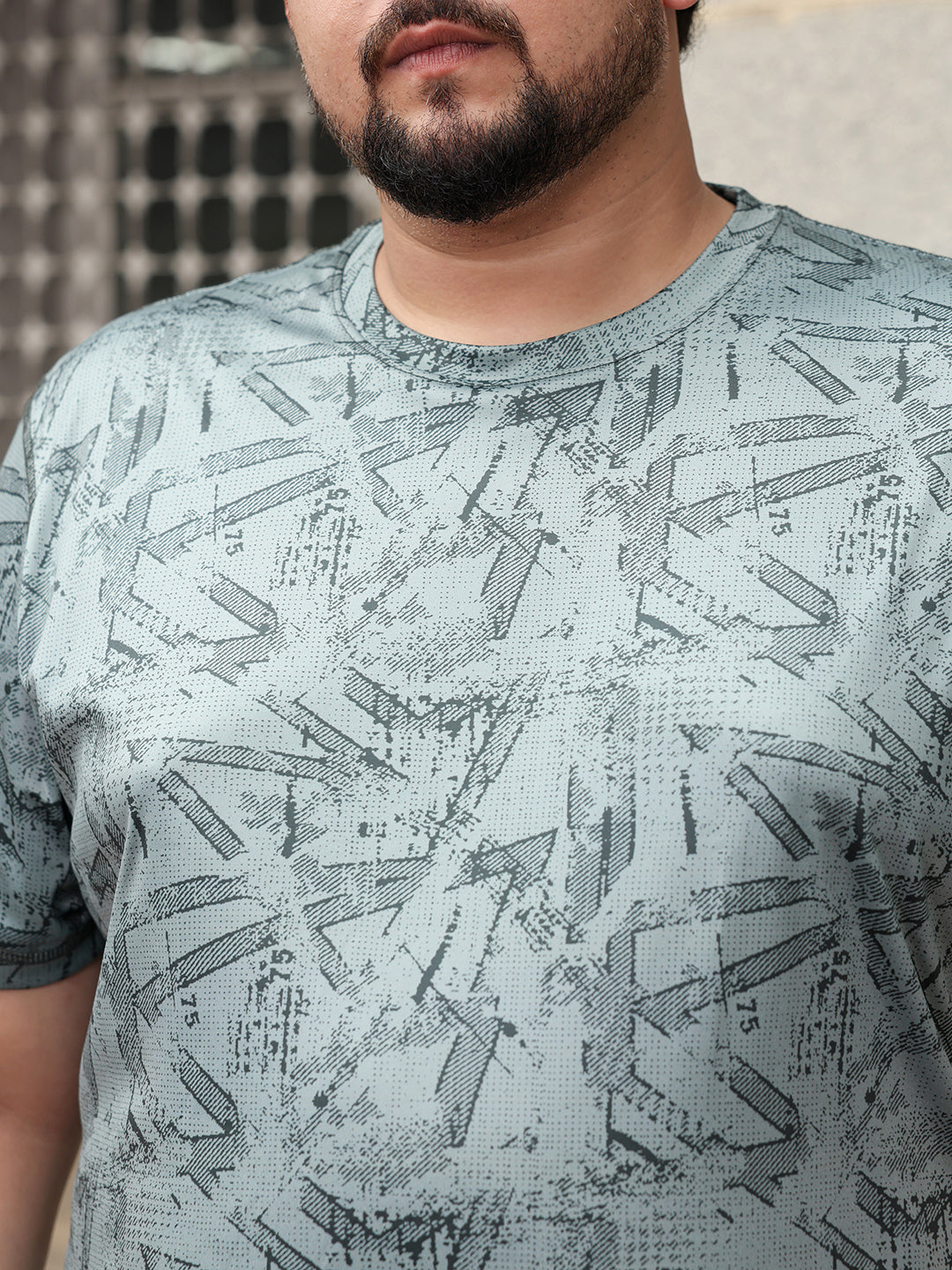 Abstract-Streak Activewear T-Shirt