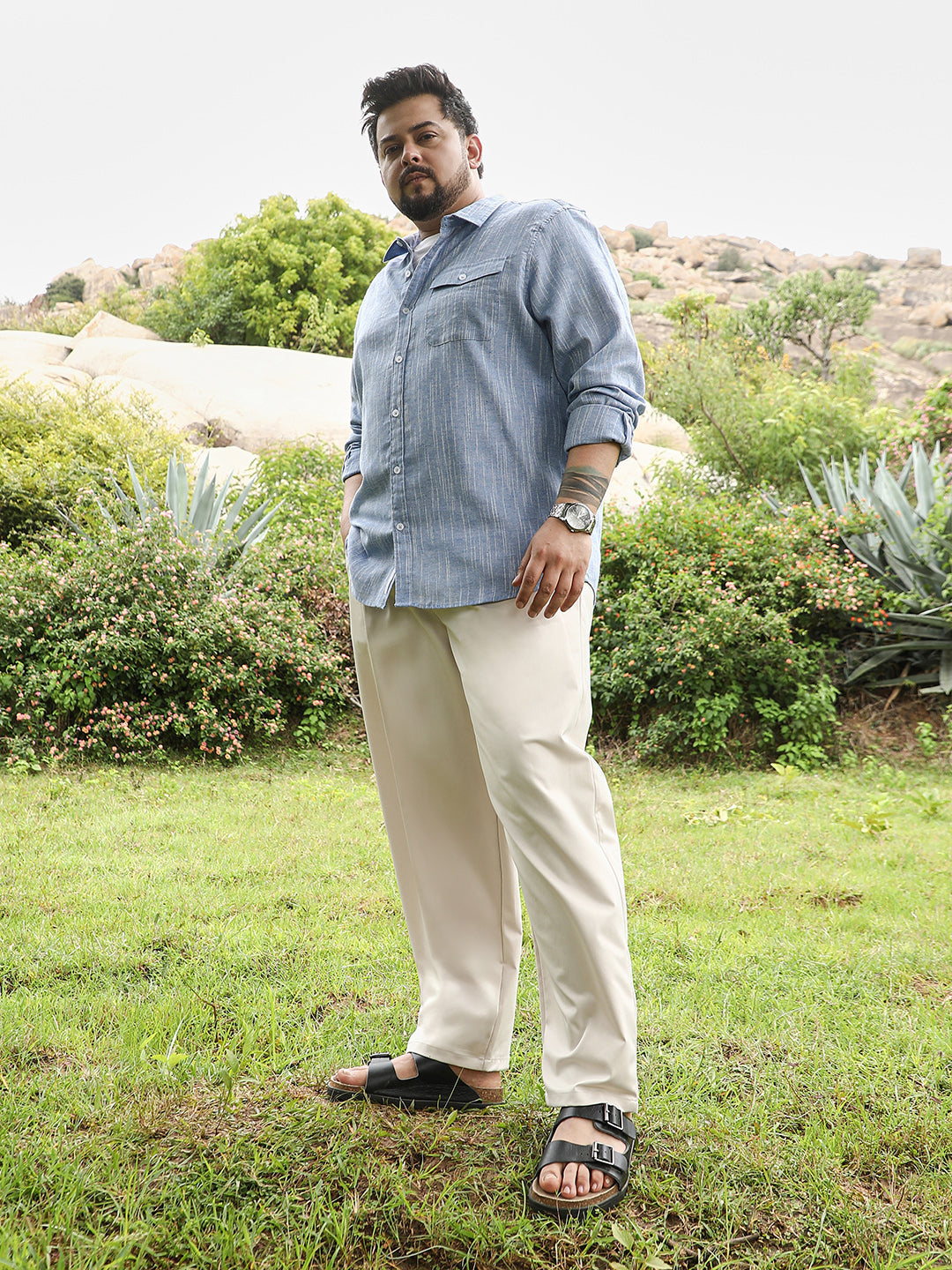 Thread-Jacquard Shirt