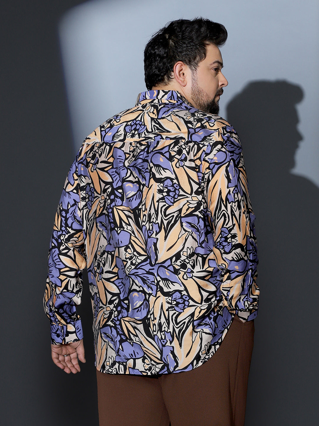 Cluster-Botanical Imprint Shirt