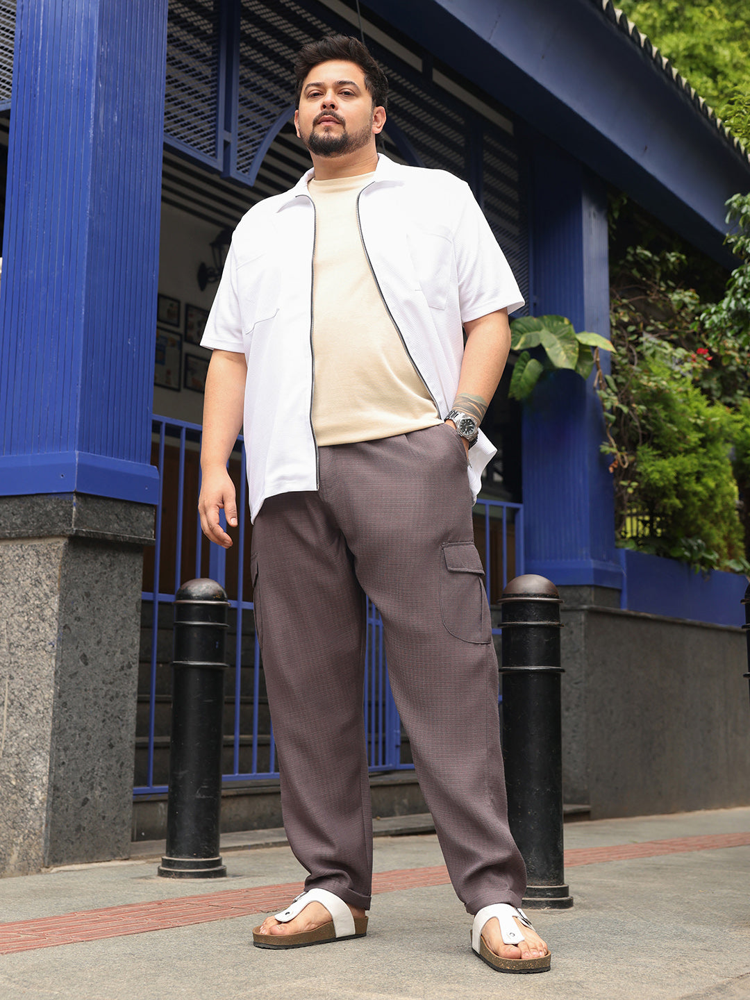 Utility Relaxed-Chino Trousers