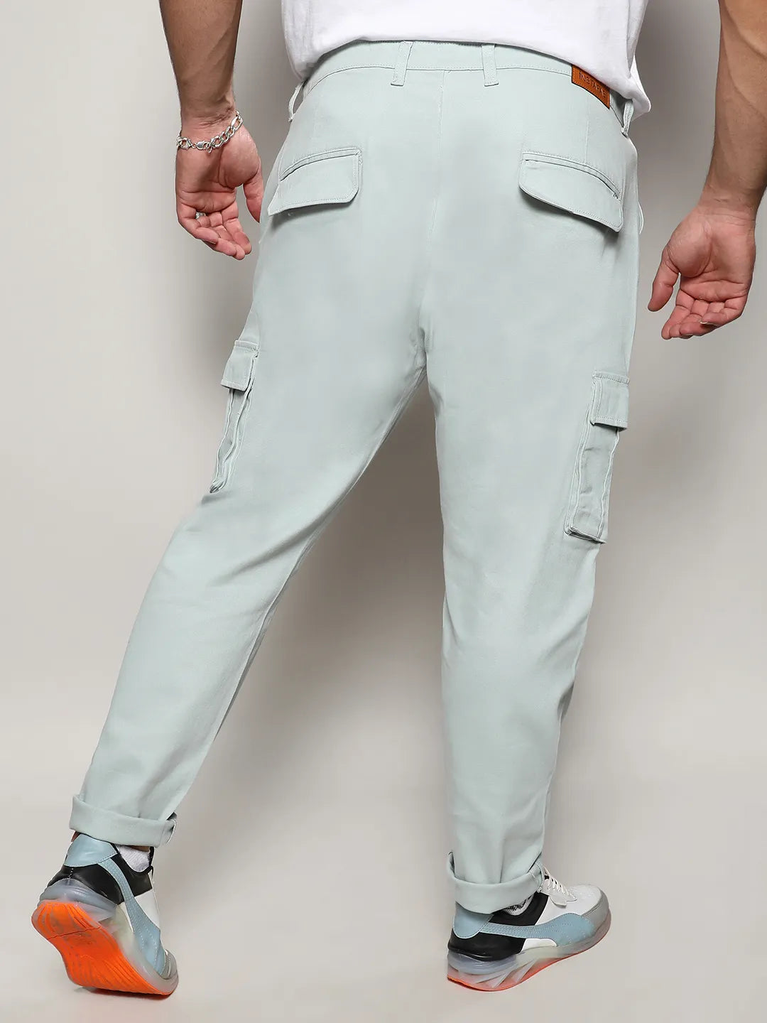 Sage Green Cargo Trousers