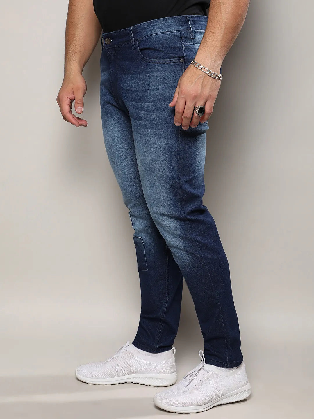 Self Design Stylish Casual Denim Jeans