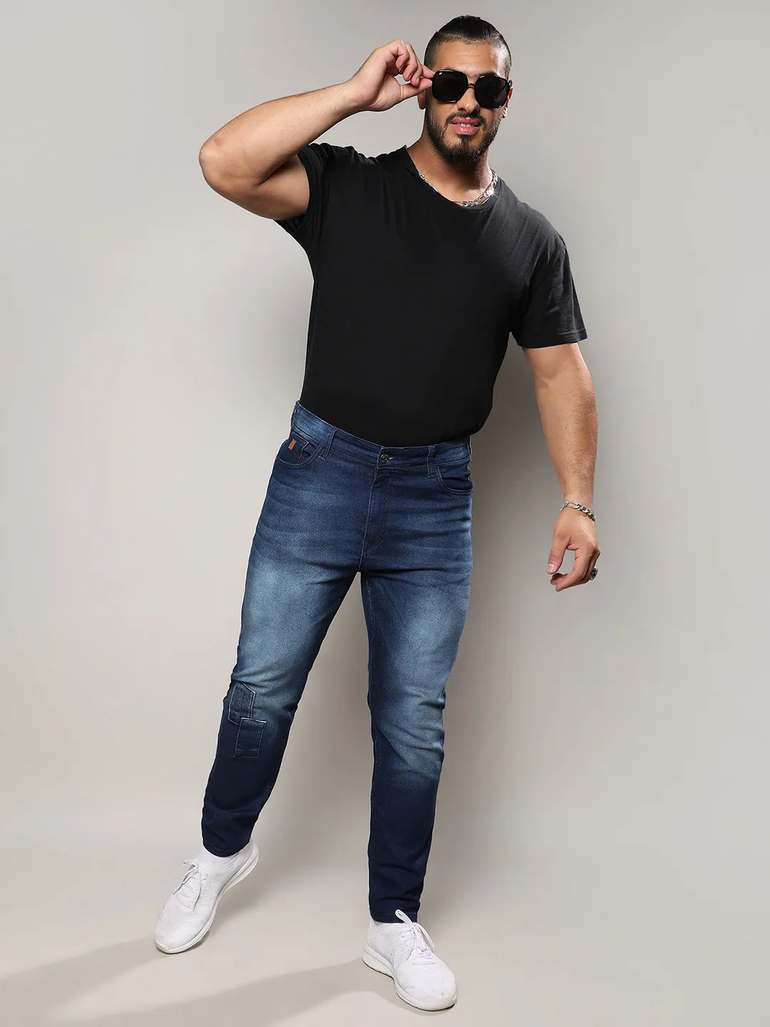 Self Design Stylish Casual Denim Jeans