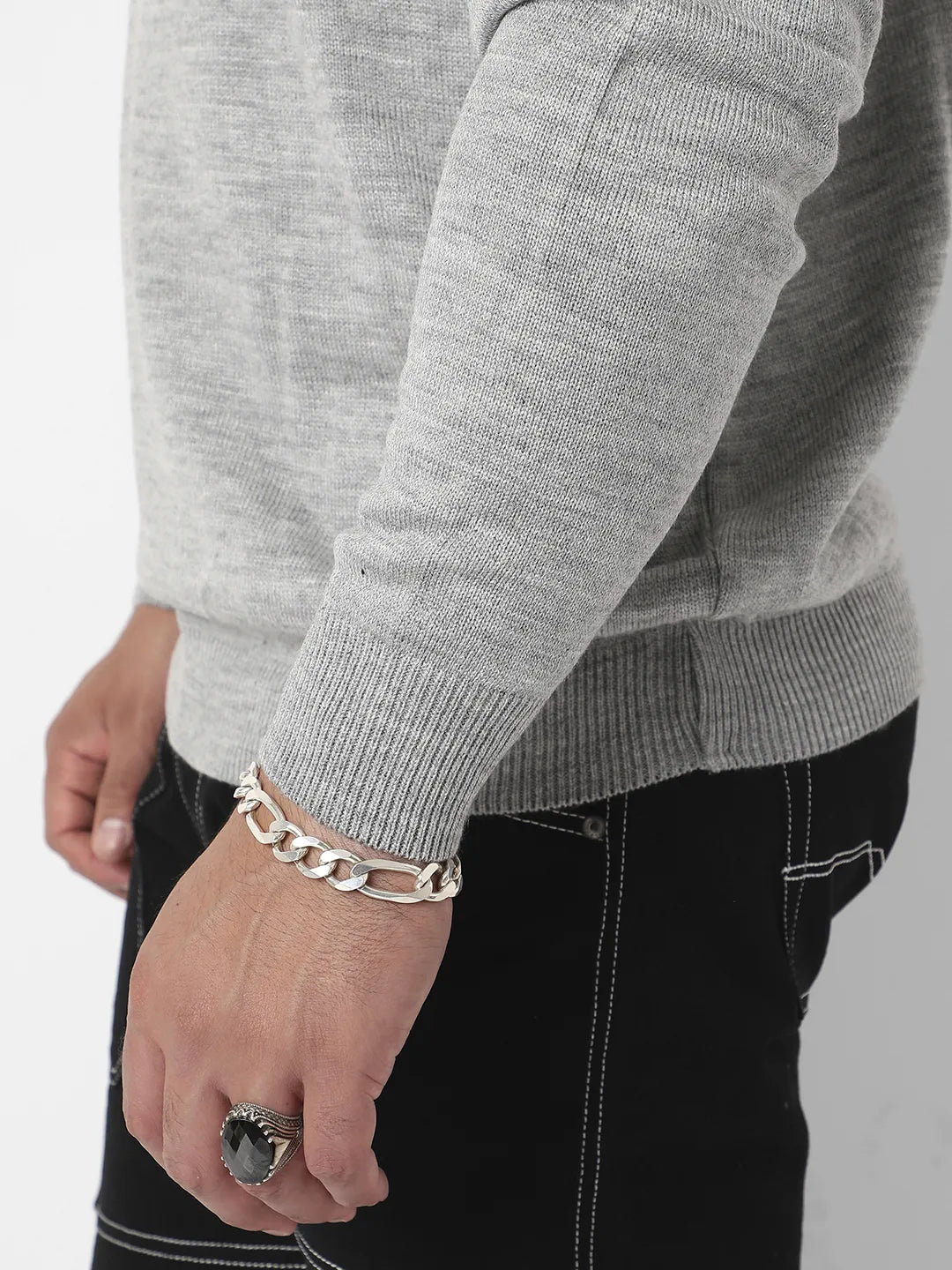 Striped Turtle Neck Woollen Pullover