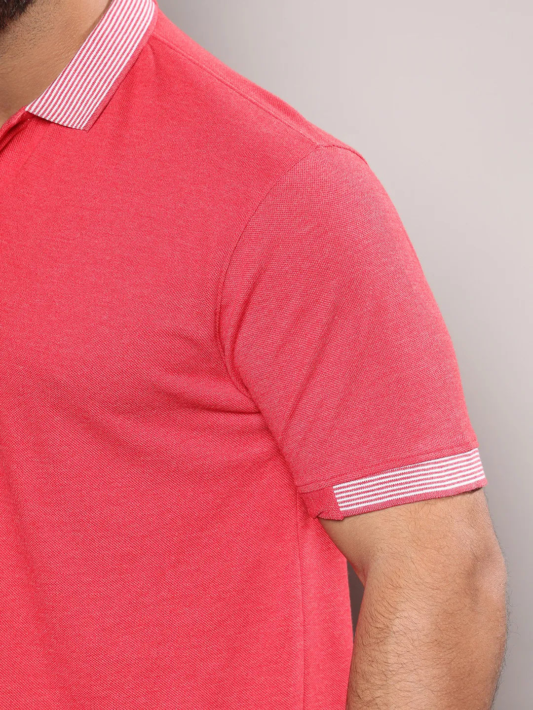 Stylish Polo Neck Solid Casual T-Shirt