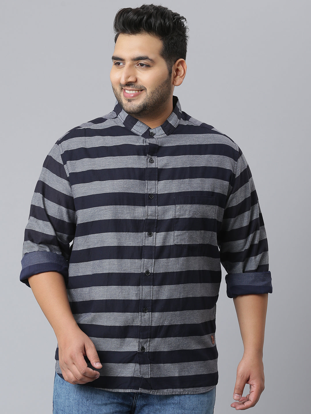 Stylish Side Striped Casual Shirt