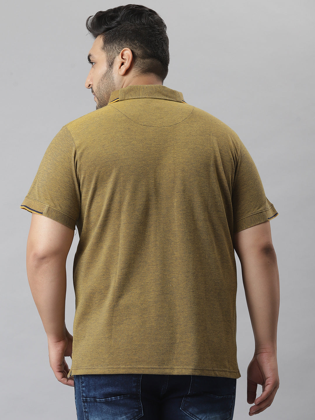 Stylish Polo Neck Solid Casual T-Shirt