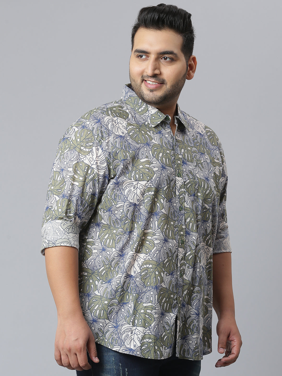 Stylish Floral Design Casual Shirt