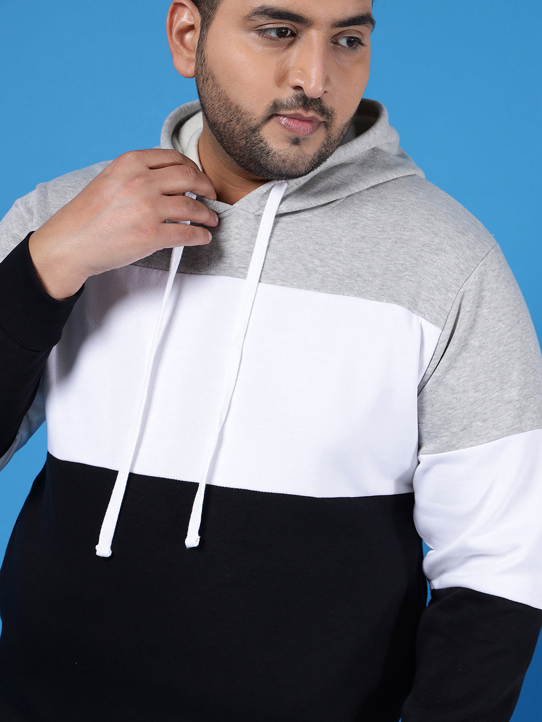 Colorblock Hooded Sweatshirt