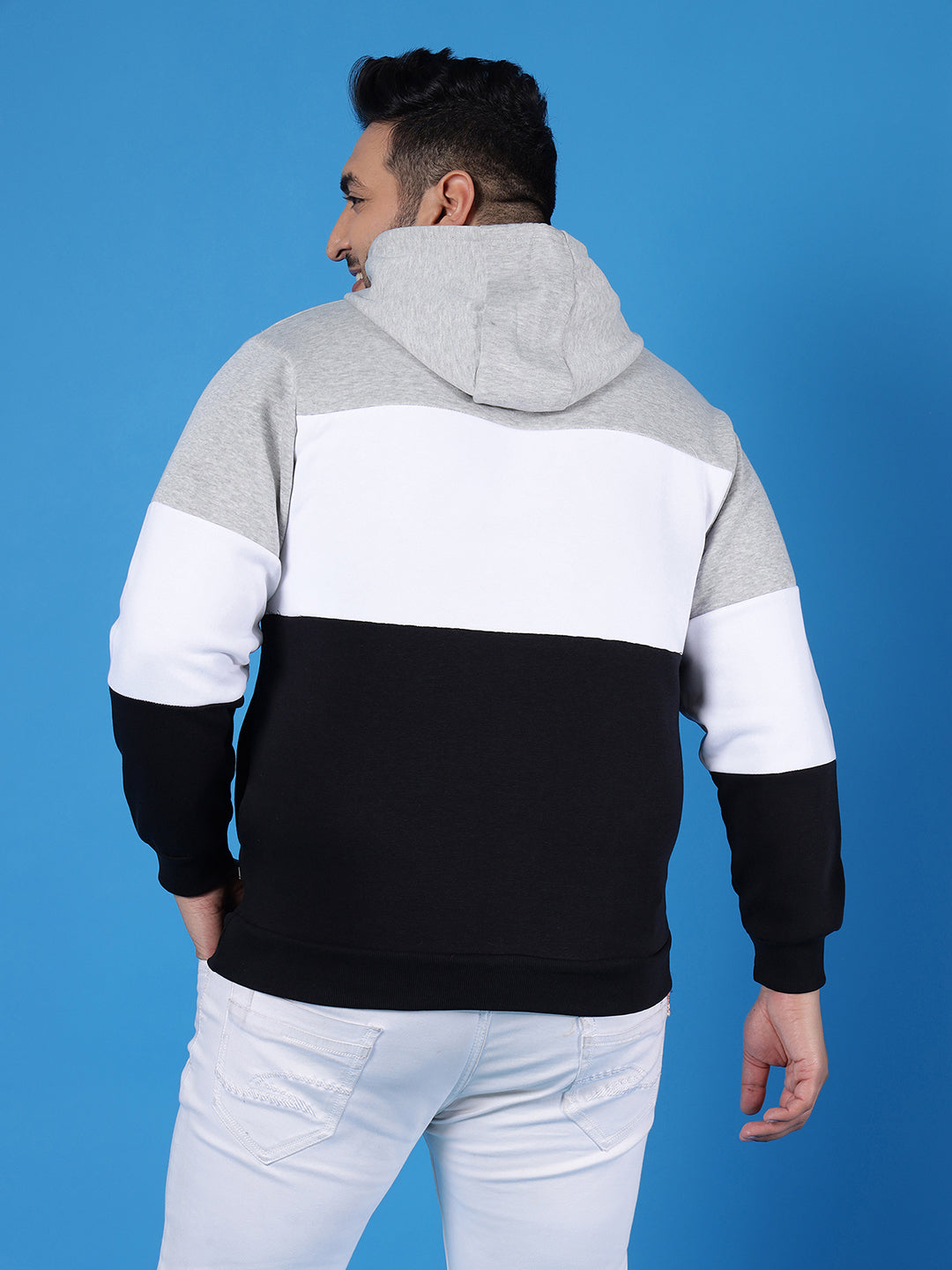 Colorblock Hooded Sweatshirt