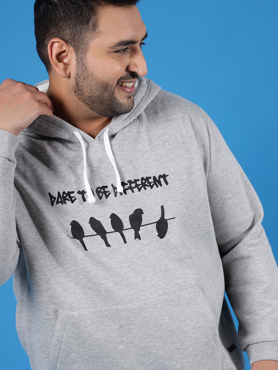 Printed Casual Hooded Sweastshirt