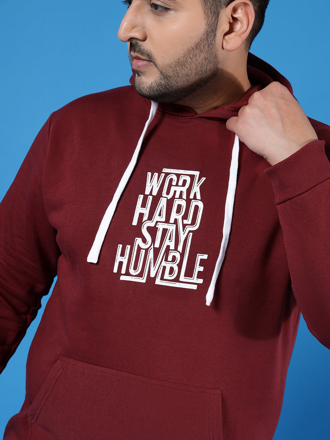 Printed Casual Hooded Sweastshirt