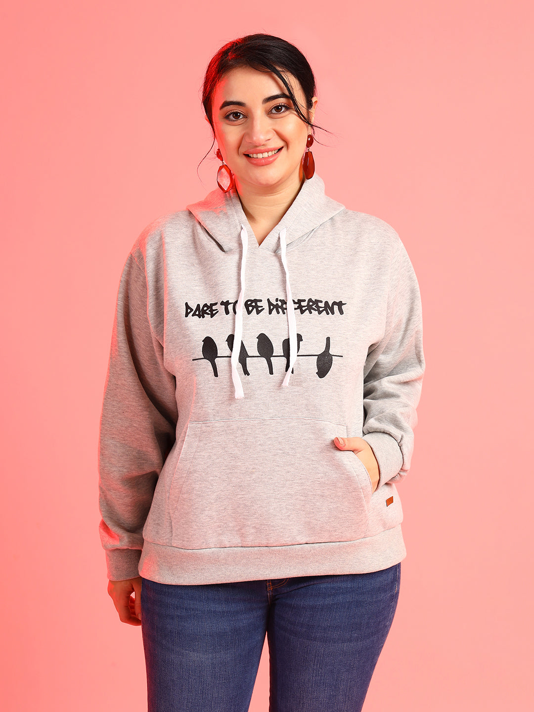 Printed Hooded Sweatshirt